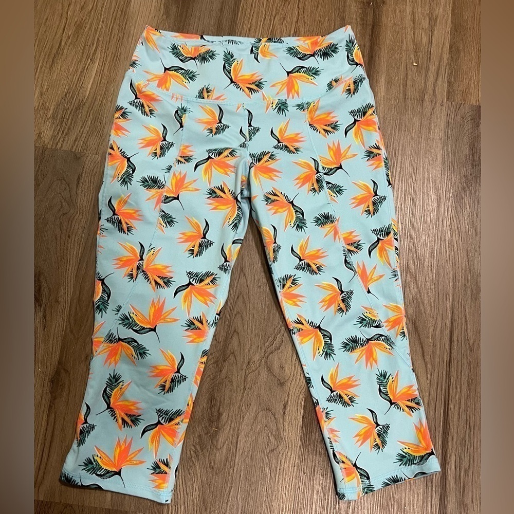 Zelos Floral Crop Leggings